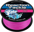 Reaction Tackle Braided Fishing Line - Pro Grade Power Performance for Saltwater or Freshwater Fish - Colored Fishing Line Braid for Extra Visibility
