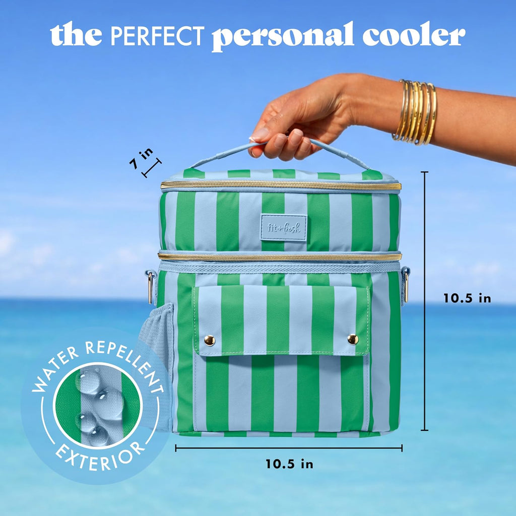 Fit & Fresh Sidekick Dual Compartment Insulated Soft Cooler Bag & Lunch Box