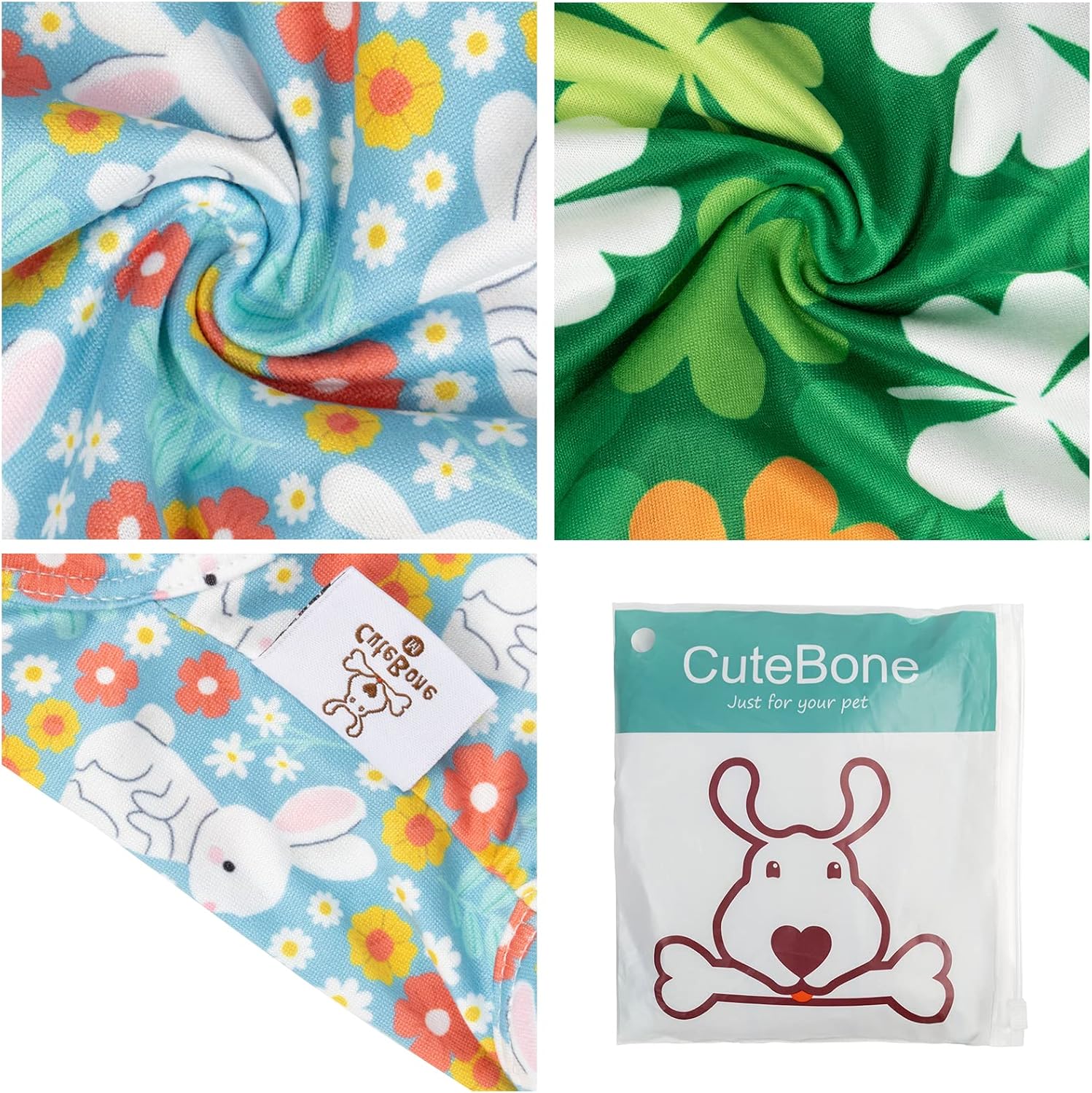 CuteBone Dog Shirts 2-Pack Soft Pet Clothes Breathable Summer Vest for Small Puppy and Stretchy Cat Apparel