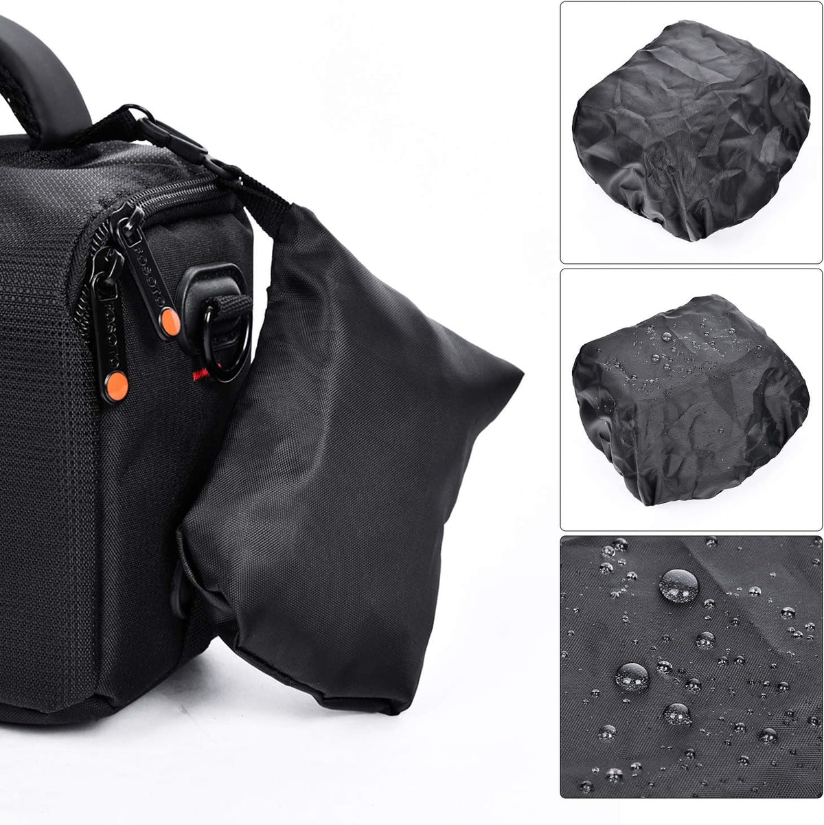 Waterproof Crossbody Camera Bag for Canon Nikon Sony DSLR Mirrorless Camera
