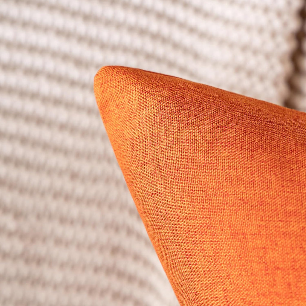 MIULEE Decorative Outdoor Pillow Covers Fall 18x18 Bright Orange