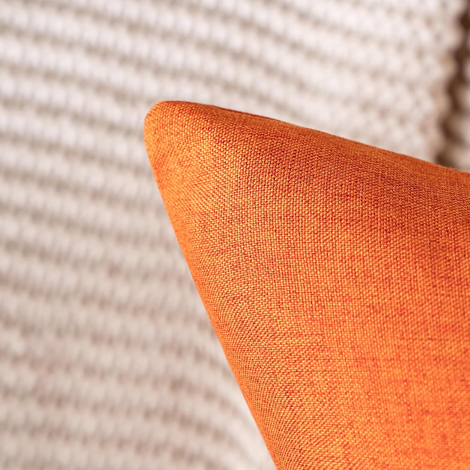 MIULEE Decorative Outdoor Pillow Covers Fall 18x18 Bright Orange