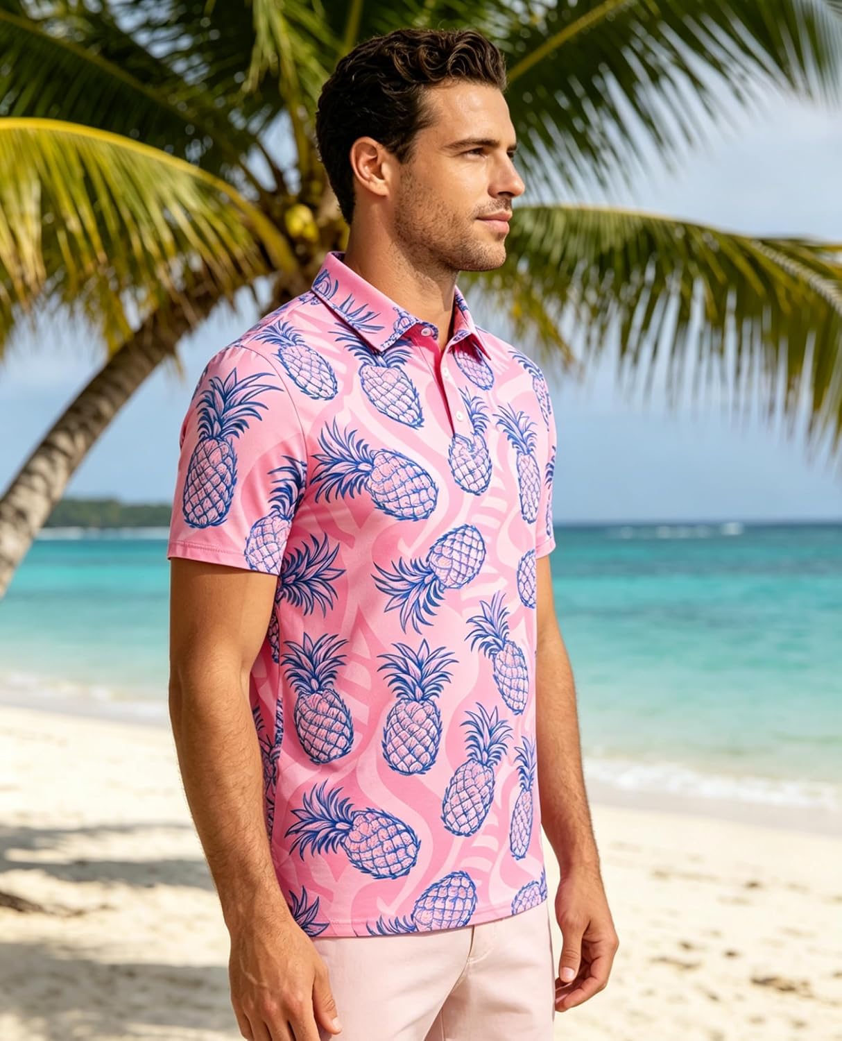 Cozople Golf Polo Shirts for Men Short Sleeve Dry Fit Performance Athletic