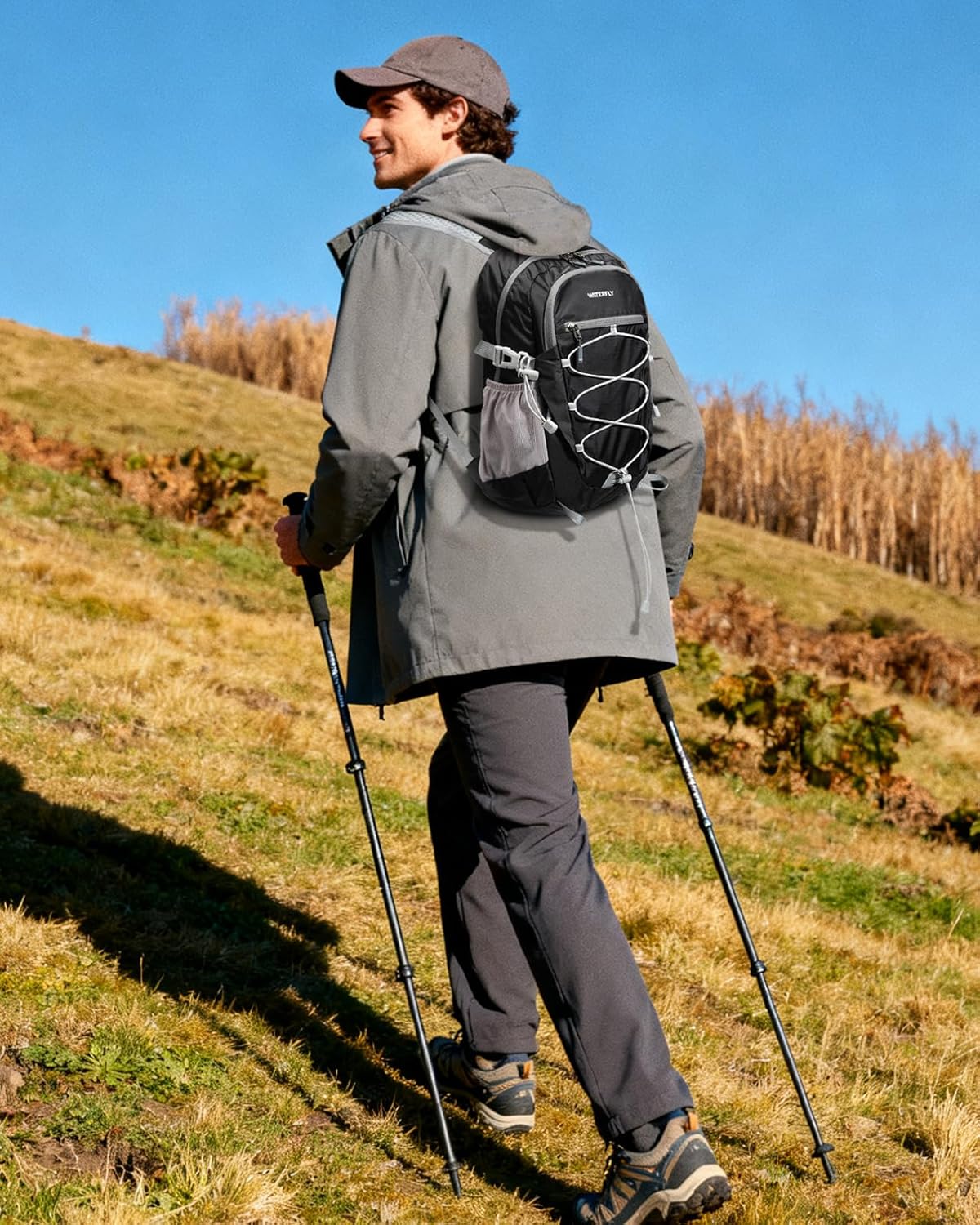 WATERFLY Small Lightweight Packable Backpack, Mini Foldable Travel Daypack