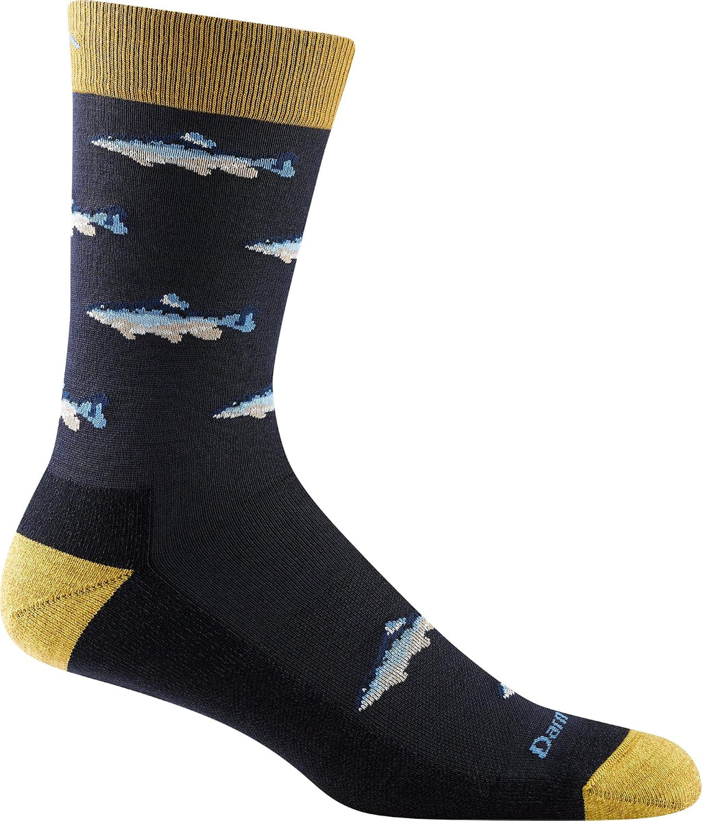 Darn Tough Men's Spey Fly Crew Lightweight with Cushion Lifestyle Sock (Style 6085) -
