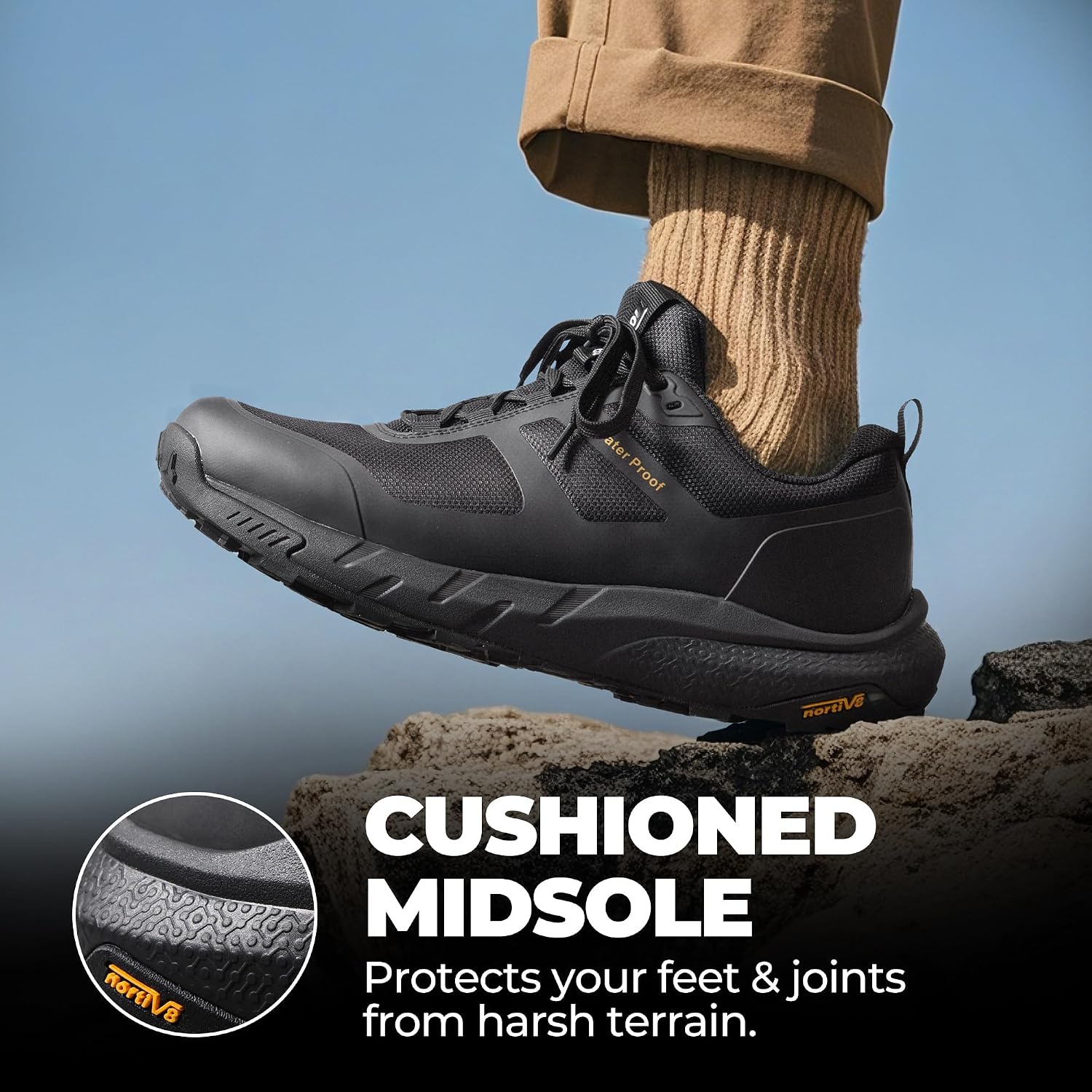 NORTIV 8 Men's Waterproof Hiking Shoes