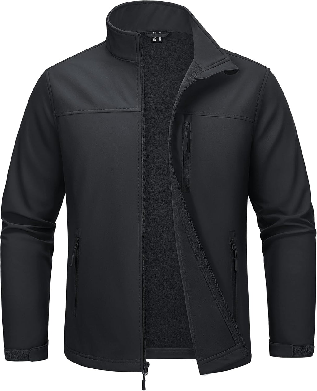 MAGCOMSEN Mens Lightweight Softshell Jacket Fleece Tactical Waterproof Coat