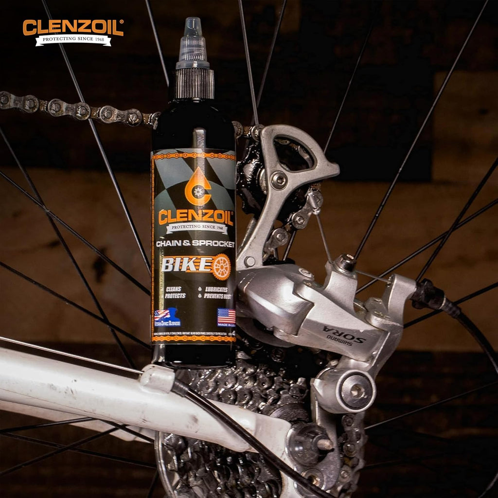 Clenzoil Chain & Sprocket CLP - 4 oz Bottle, Wet & Dry Lube Performance