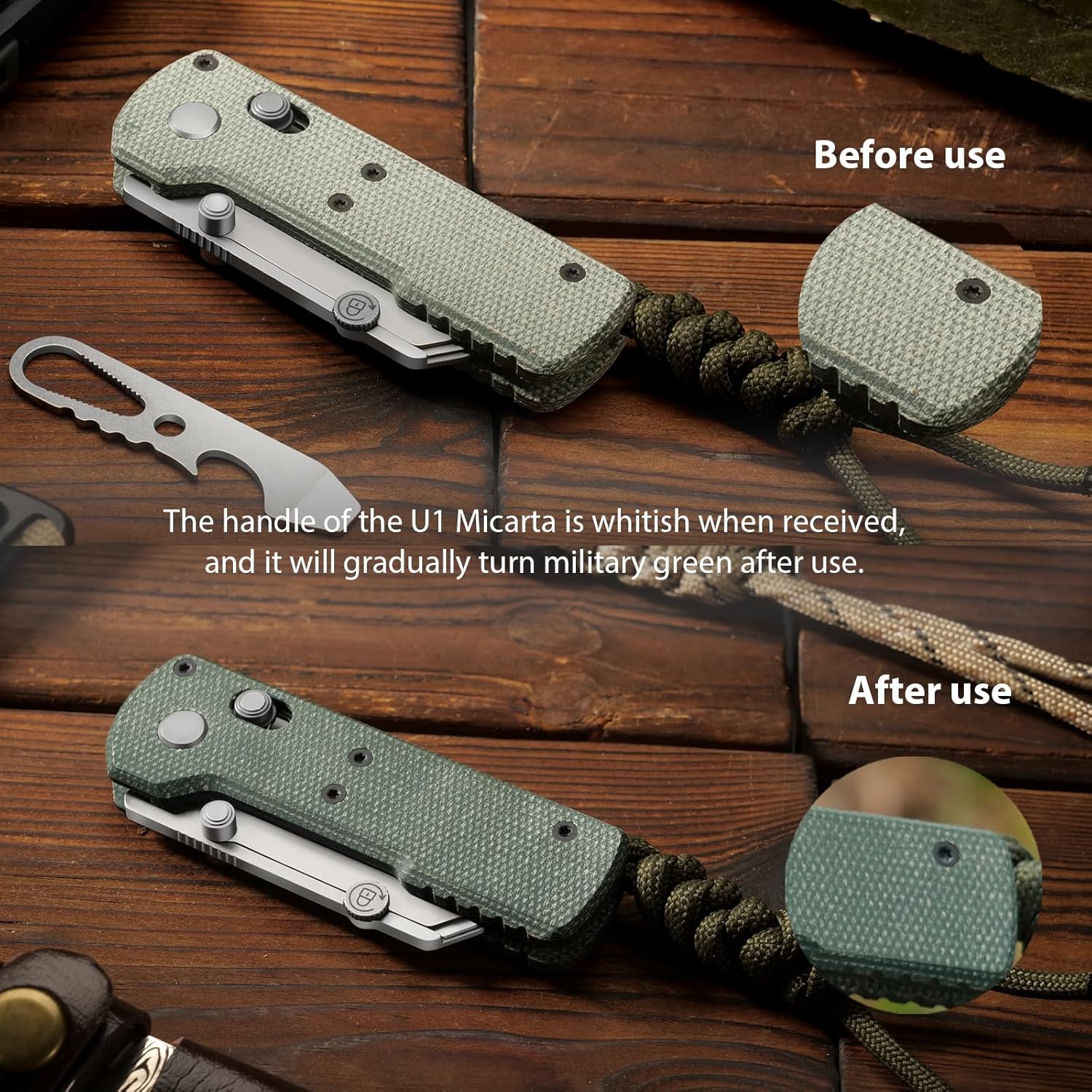 OKNIFE Otacle U1 Folding Utility Knife with Quick Change Blade & Rail Lock