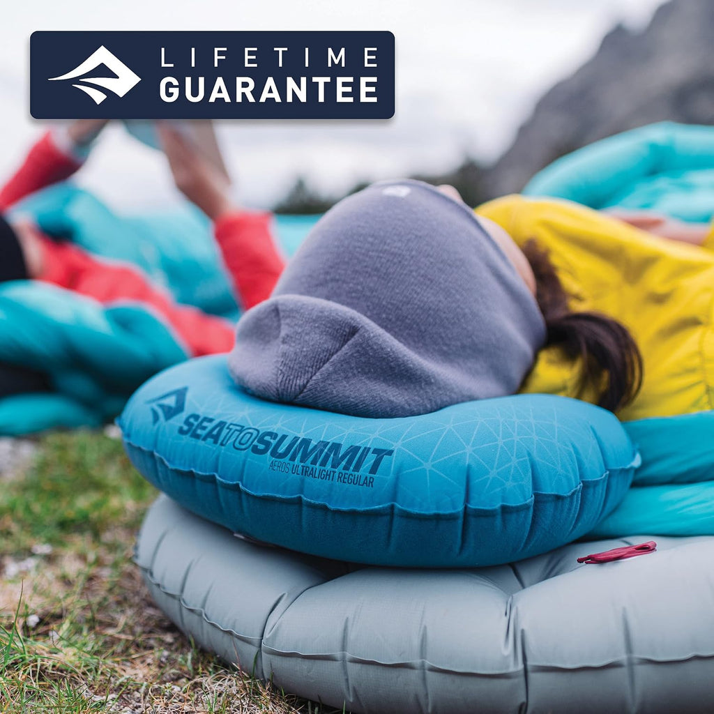 Sea to Summit Aeros Ultralight Inflatable Camping and Travel Pillow, Large, Grey