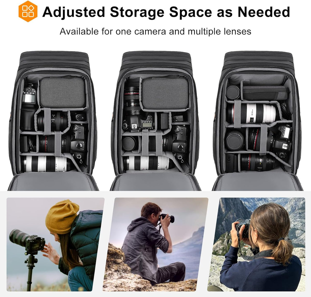 MOSISO Camera Backpack, DSLR/SLR/Mirrorless Photography Camera Bag