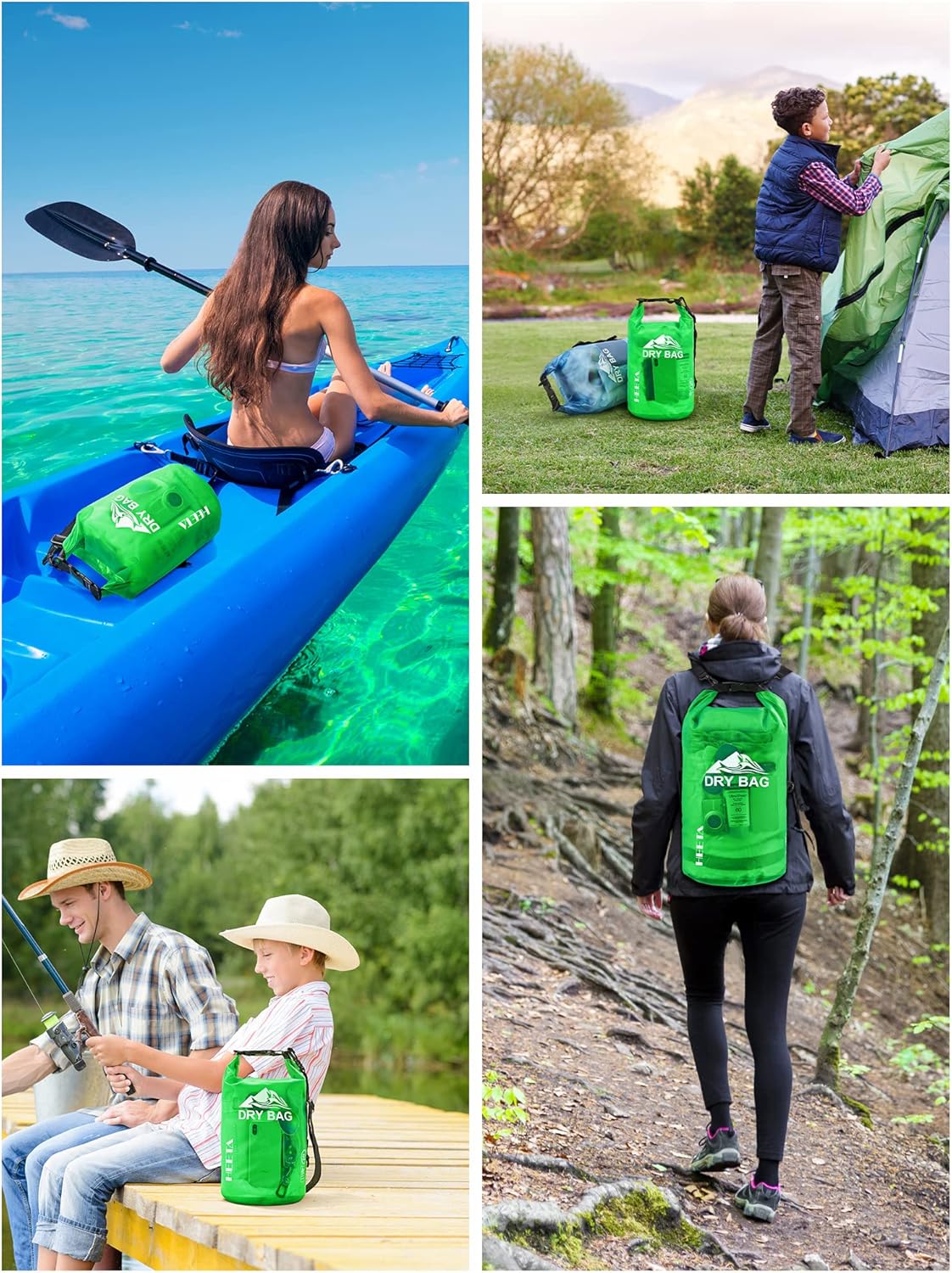 HEETA Dry Bag Waterproof Backpack with Phone Case 5L/10L/20L/30L/40L