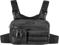 Fitdom Running Chest Pack for Men, Tactical Sports Utility Bag with Pockets