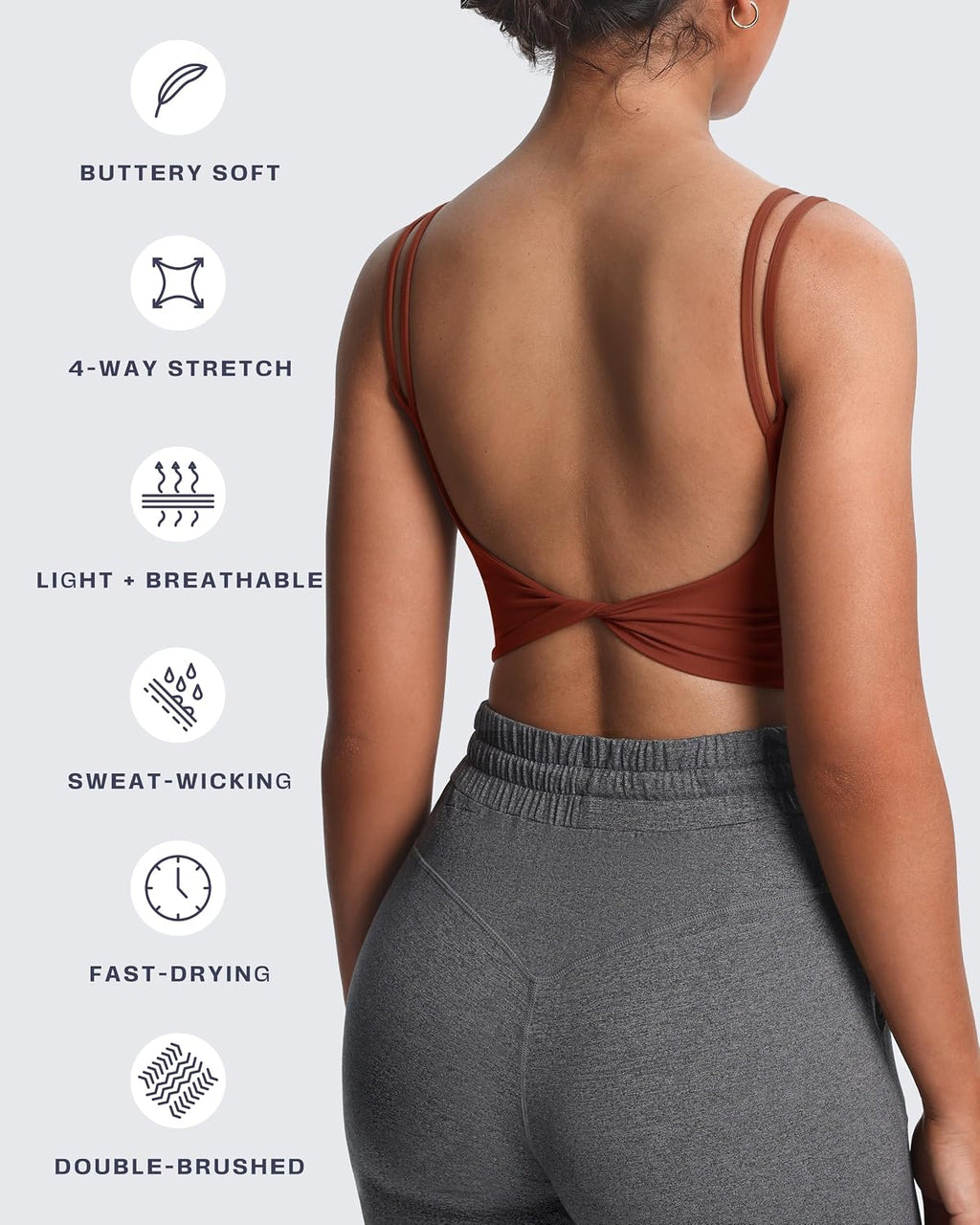 Aoxjox Metamorph Twist Back Cami Bra