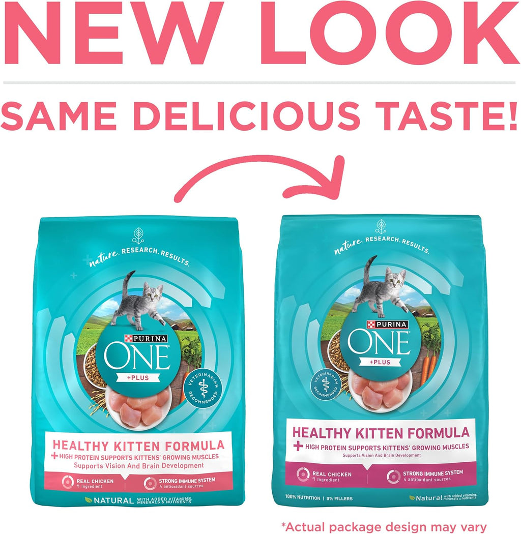 Purina ONE High Protein Natural Kitten Dry Cat Food, 3.5 lb Bag