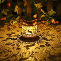 Rabbit Solar Lanterns Outdoor Waterproof-Hanging Solar Lights Bunny Gifts for Women Mom Grandma Metal Decorative LED Lantern Outside for Garden Decor,Yard,Patio,Lawn,Porch,Backyard