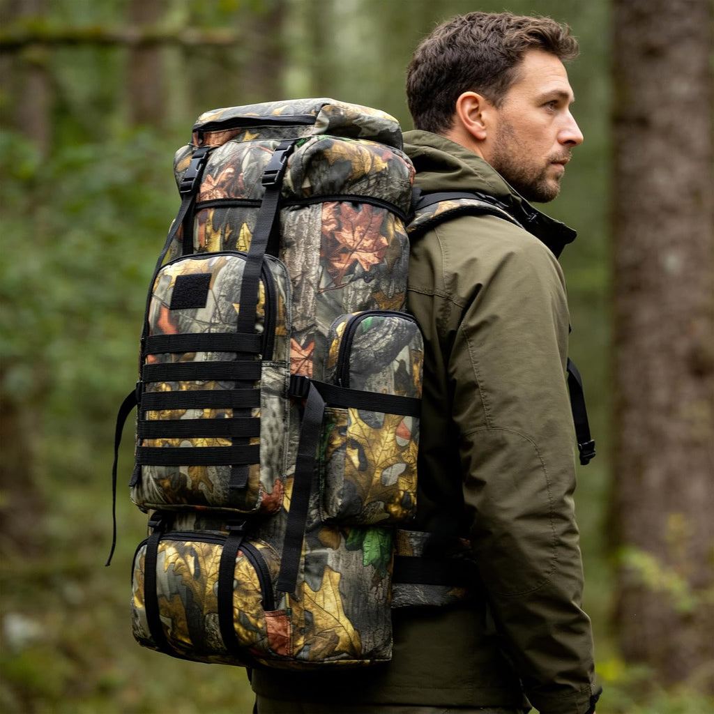 Hiking Backpack for Men 70L/100L Camping Backpack Military Rucksack Molle 3 Days Assault Pack for Climbing