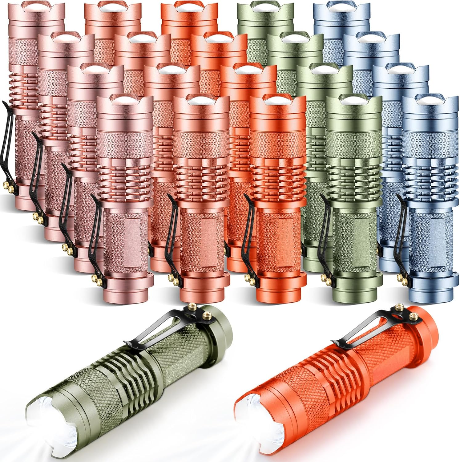 Fumete 20 Pack Mini LED Tactical Flashlights