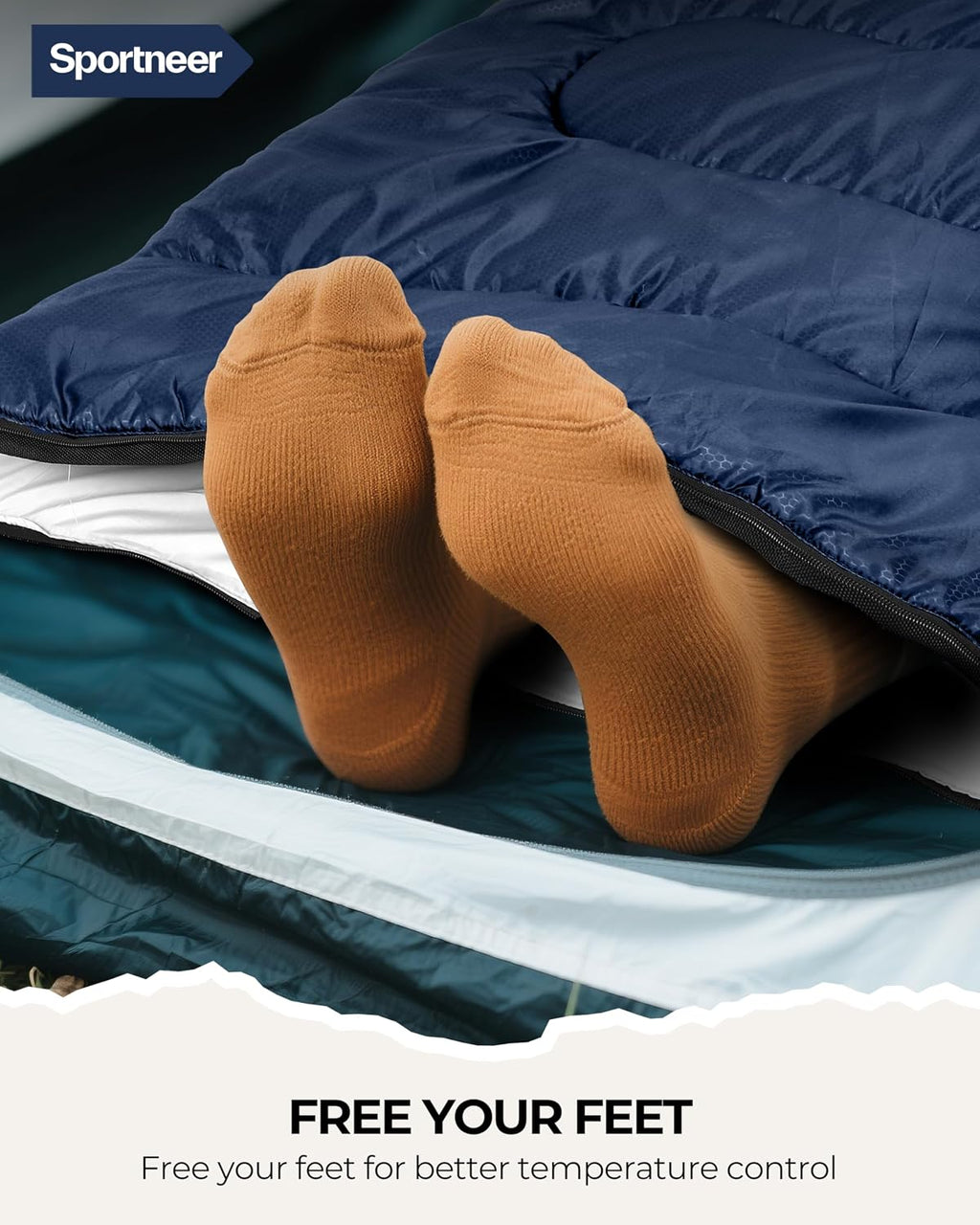 Sportneer Sleeping Bag for Adults Kid Waterproof lightweight Camping Hiking