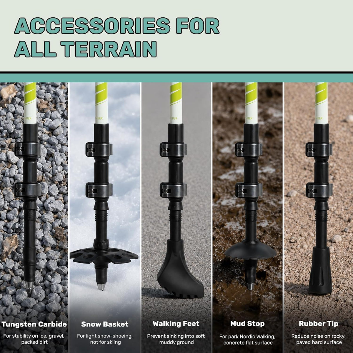 Ultralight Carbon Fiber Trekking Poles - 3K Collapsible Hiking Poles with EVA Foam Grip & Flip Lock