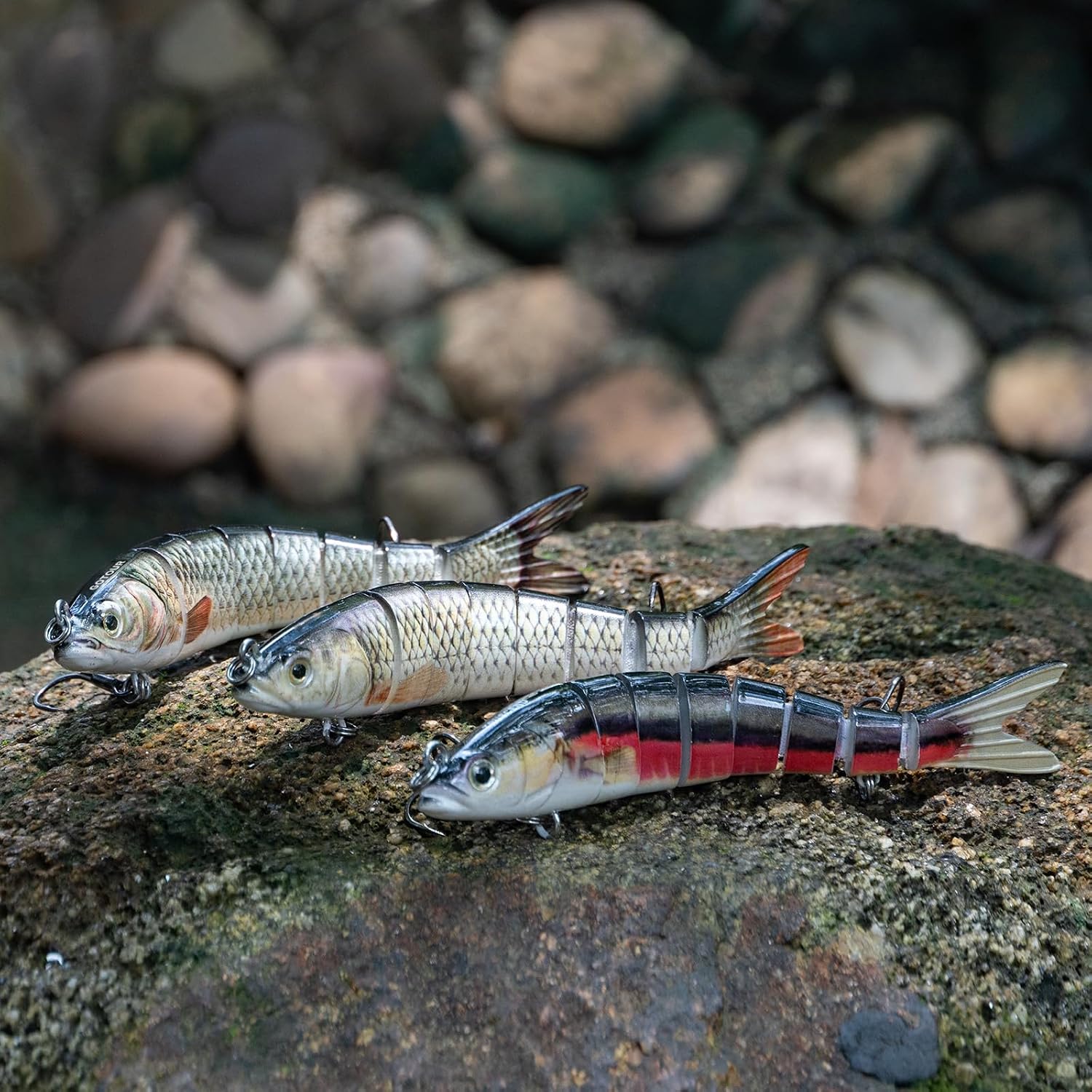GOTOUR Jointed Swimbaits, Easy Catch Fishing Lures for Bass Trout Crappie