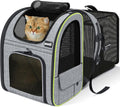 pecute Cat Backpack Expandable, Cat Carrier Backpack with Breathable Window