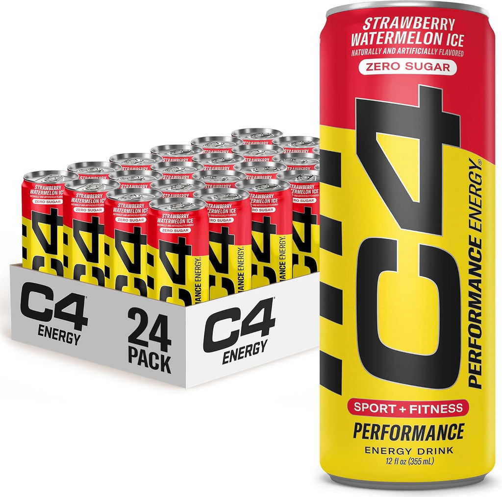 C4 Performance Energy Drink with Zero Sugar, 200mg Caffeine, 16 Fl Oz 12pk
