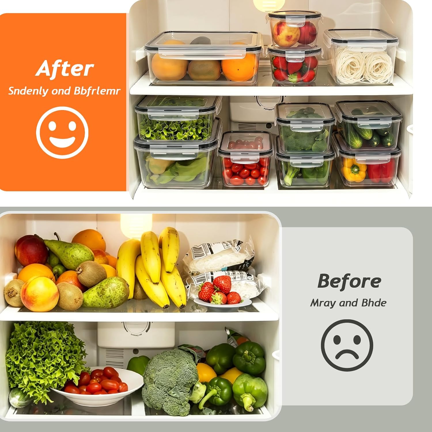 48 Pcs Reusable plastic food storage containers with lids