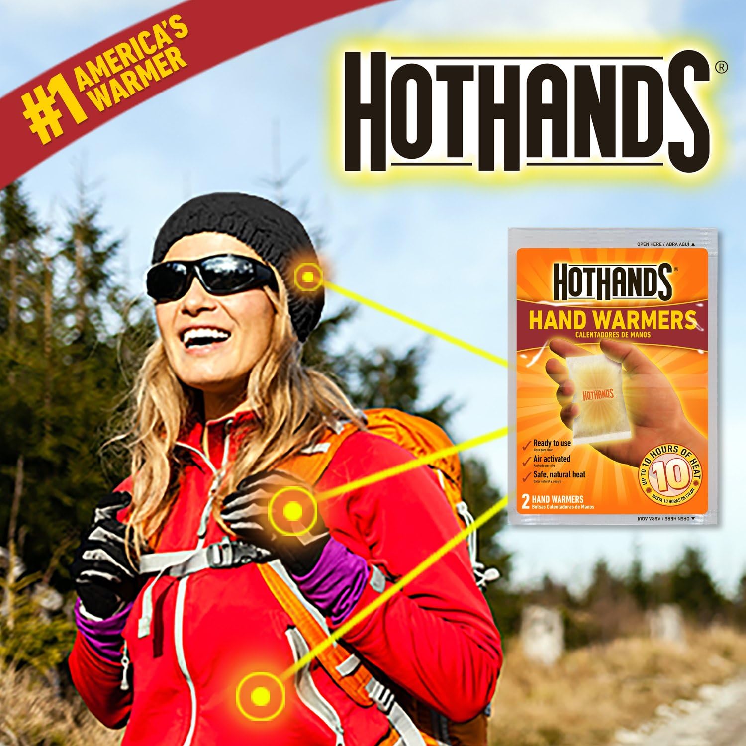 HotHands Hand Warmers Bulk Pack, 40 Pairs - America's Favorite Warmer