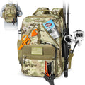 KastKing KastMate Fishing Backpack With 2 Rod Holders, Khaki Camo