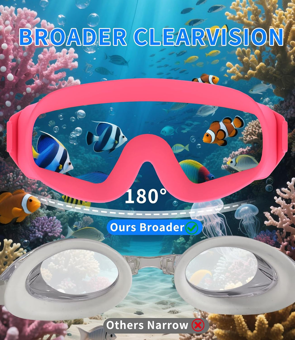 Kids Swim Goggles 2 Pack for Suitable for Children aged 8 and Adults of Both Genders Adults swim goggles