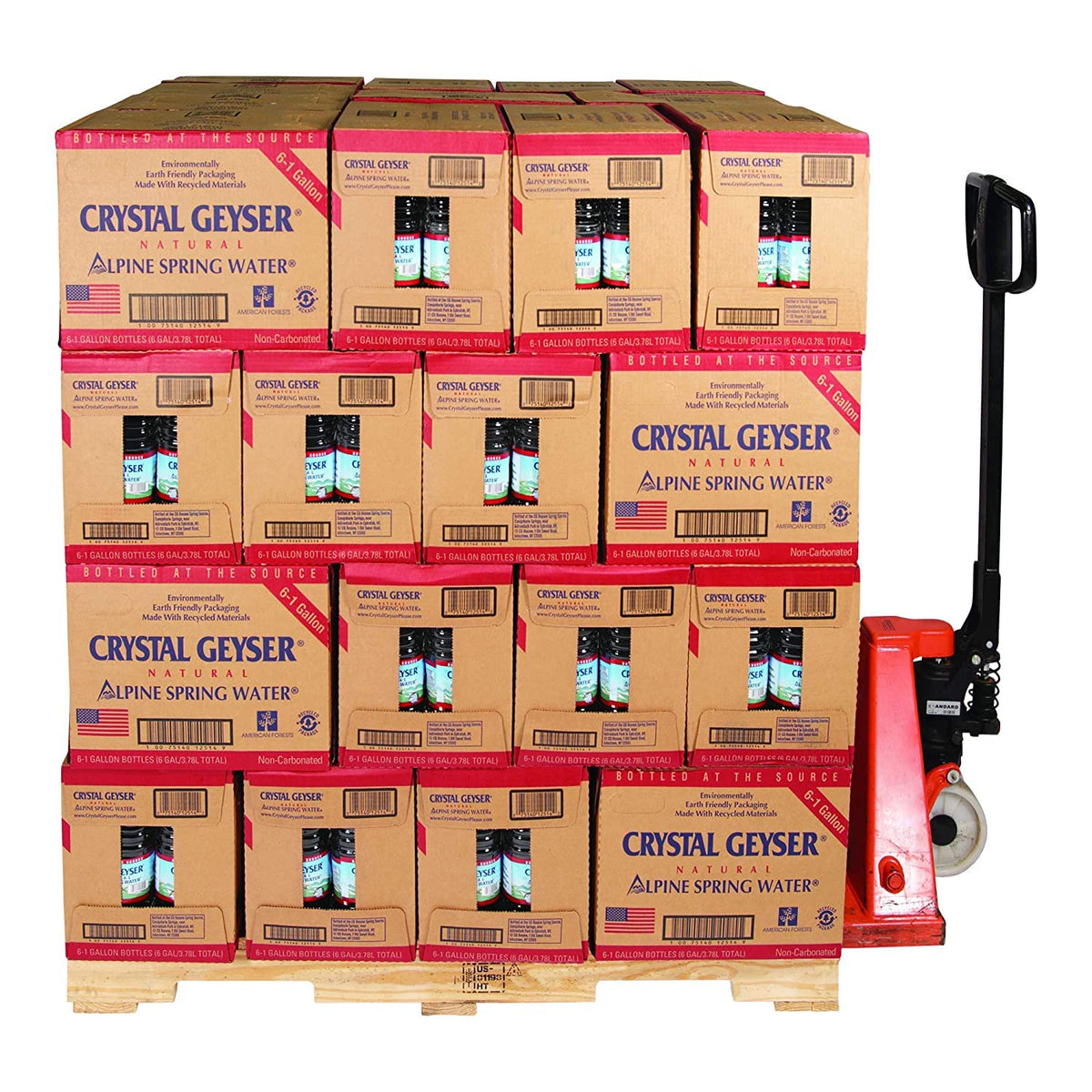 Crystal Geyser Natural Alpine Spring Water, Drinking Water Bottled at the Source, 6 Gallons