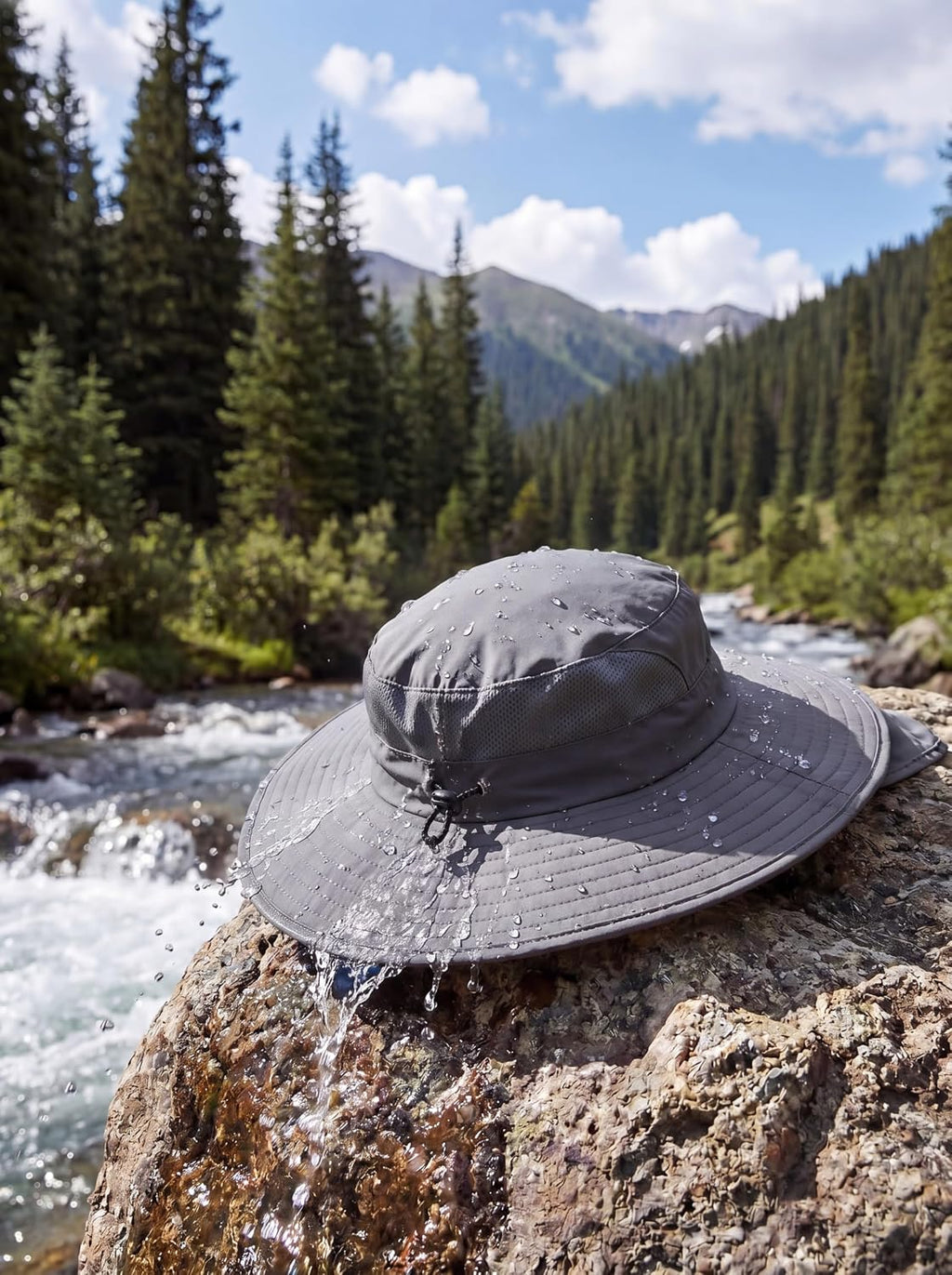 Home Prefer UPF 50+ Wide Brim Sun Hats with Neck Flap Sun Protection Hat for Men Women Gardening Fishing Summer Bucket Hat