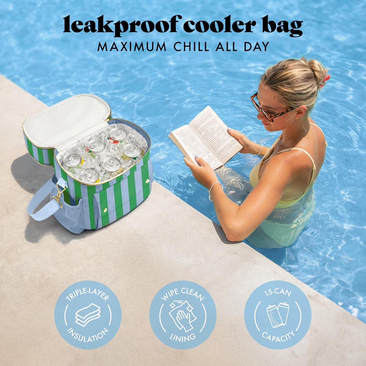 Fit & Fresh Sidekick Dual Compartment Insulated Soft Cooler Bag & Lunch Box