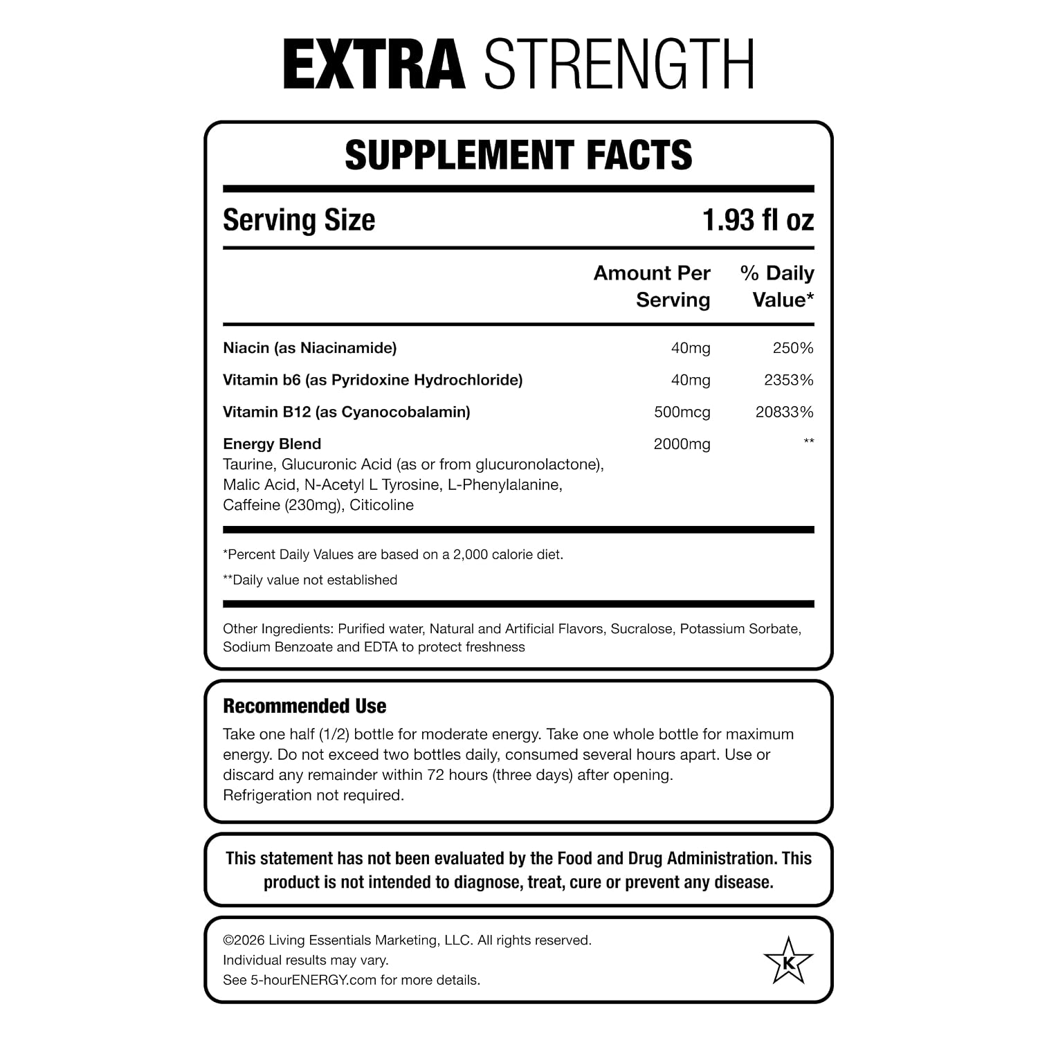 5-hour ENERGY VARIETY PACK, 30 Count, 1.93 Fl Oz Extra Strength Energy Shot