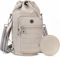 Water Bottle Carrier Bag with Strap Phone Pocket for Walking, Hiking, Cycling