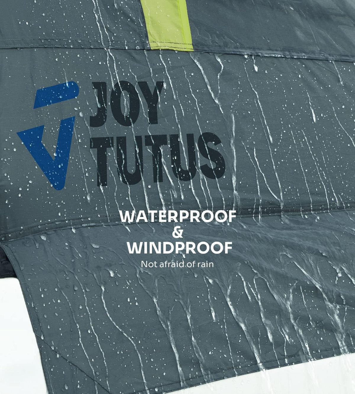 JOYTUTUS Pickup Truck Tent 2.0, Waterproof PU2000mm Double Layer for 2 Person, Portable Truck Bed Tent with Rainfly, 5.5'-5.8' Camping Preferred - Green