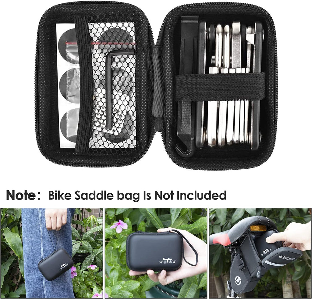 WOTOW Bike Tool Kit, Portable Repair Mountain Bicycle Multitool, 16 in 1
