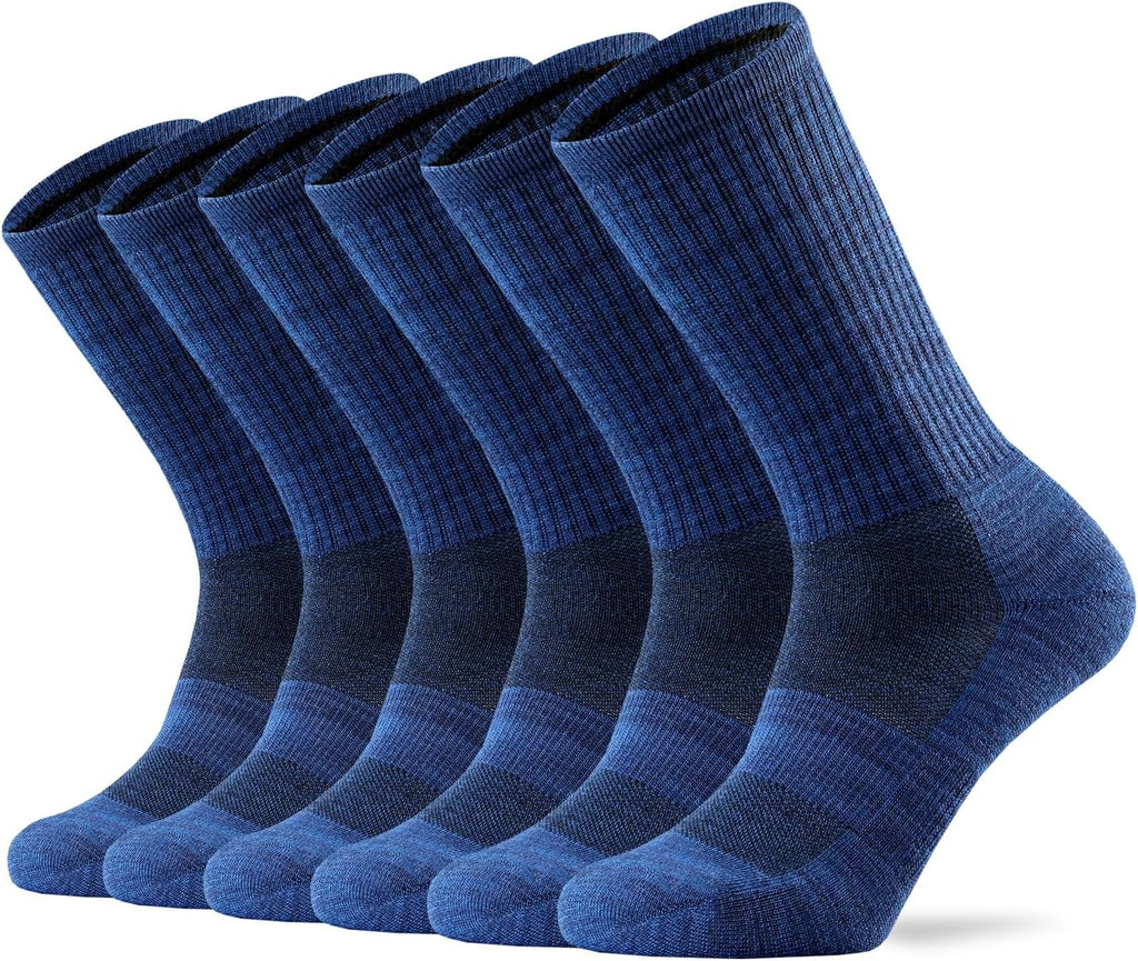 Ortis Merino Wool Socks for Men Outdoor Hiking Casual Soft Cushion Crew