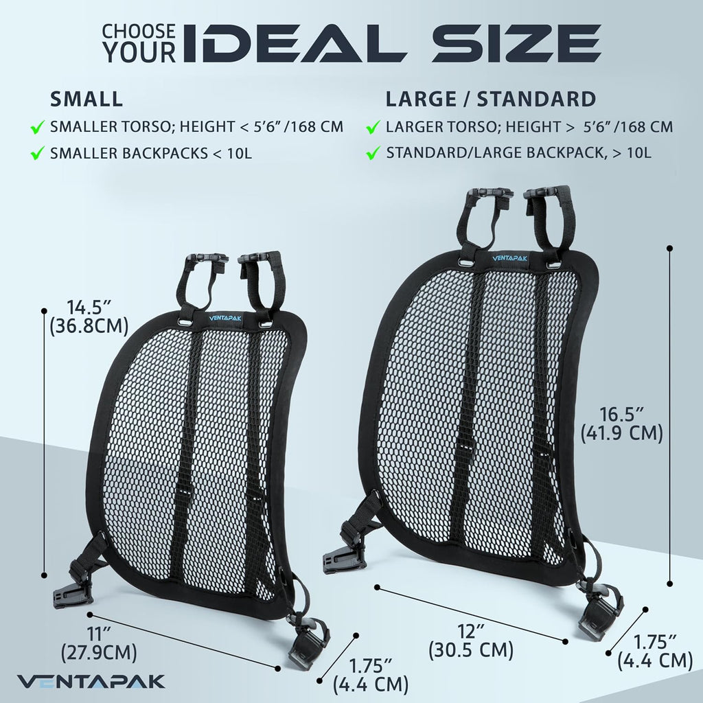VentaPak Lightweight Ventilation Backpack Spacer - Smaller Vent Frame