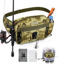KastKing BaitSpace Waist Bag, Fishing Fanny Pack with Rod Holder