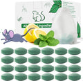 Pest Rodent Repellent, 24 Pack Peppermint Oil Repellent for Mouse Rats Spider Roach Ant Squirrel Pest Control Indoor & Outdoor, Natural Mice Deterrent Replace Trap Poisoning Family & Pet Safe Green