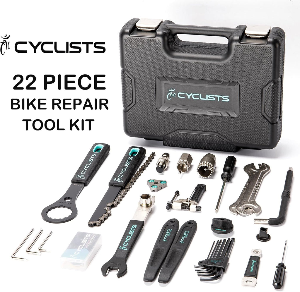 Bike Tool Kit with Storage Case - 22 PCS Bicycle Repair Tool Set