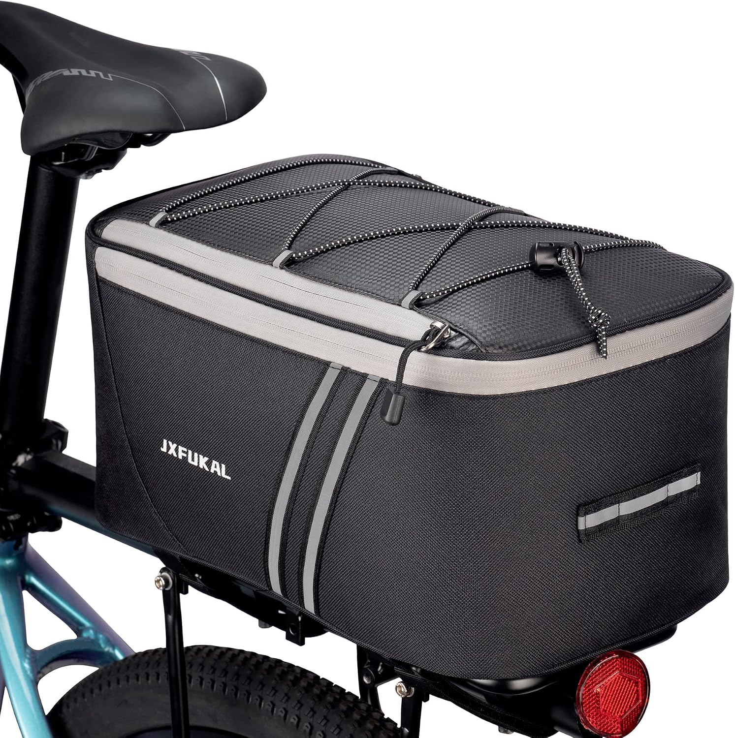 JXFUKAL Rear Bike Rack Bag with Rain Cover, 7L/9L/10L/12L Ebike Bag