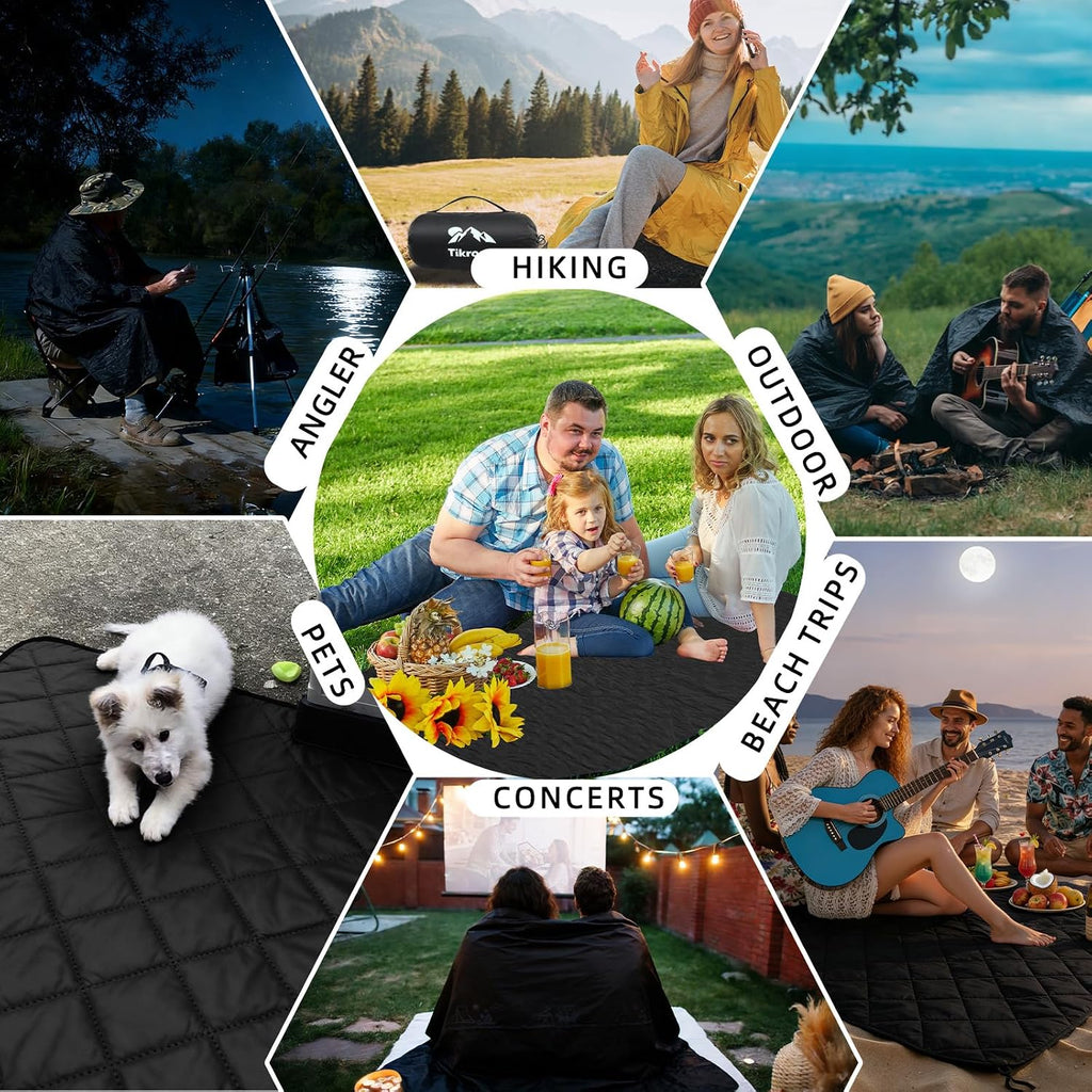 Large Waterproof Outdoor Camping Blanket 80 x 58 inch