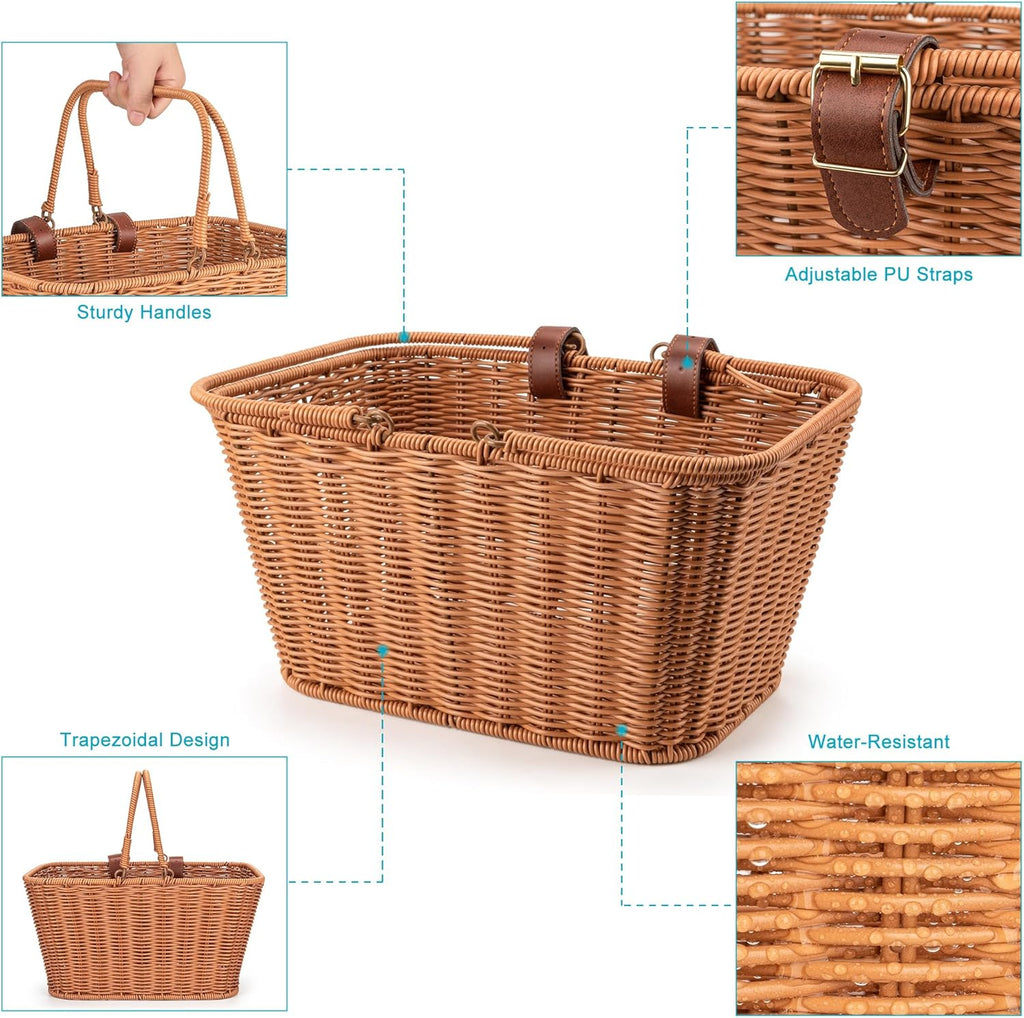 CXWXC Bike Basket - Durable Front Bicycle Bike Baskets