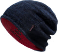 Lvaiz Winter Beanie for Men Women Warm Fleece Lined Reversible Skull Cap