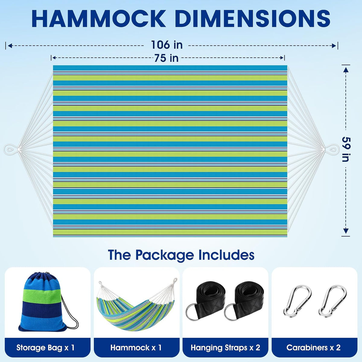 DeeprBetter Cotton Camping Hammock for Outside