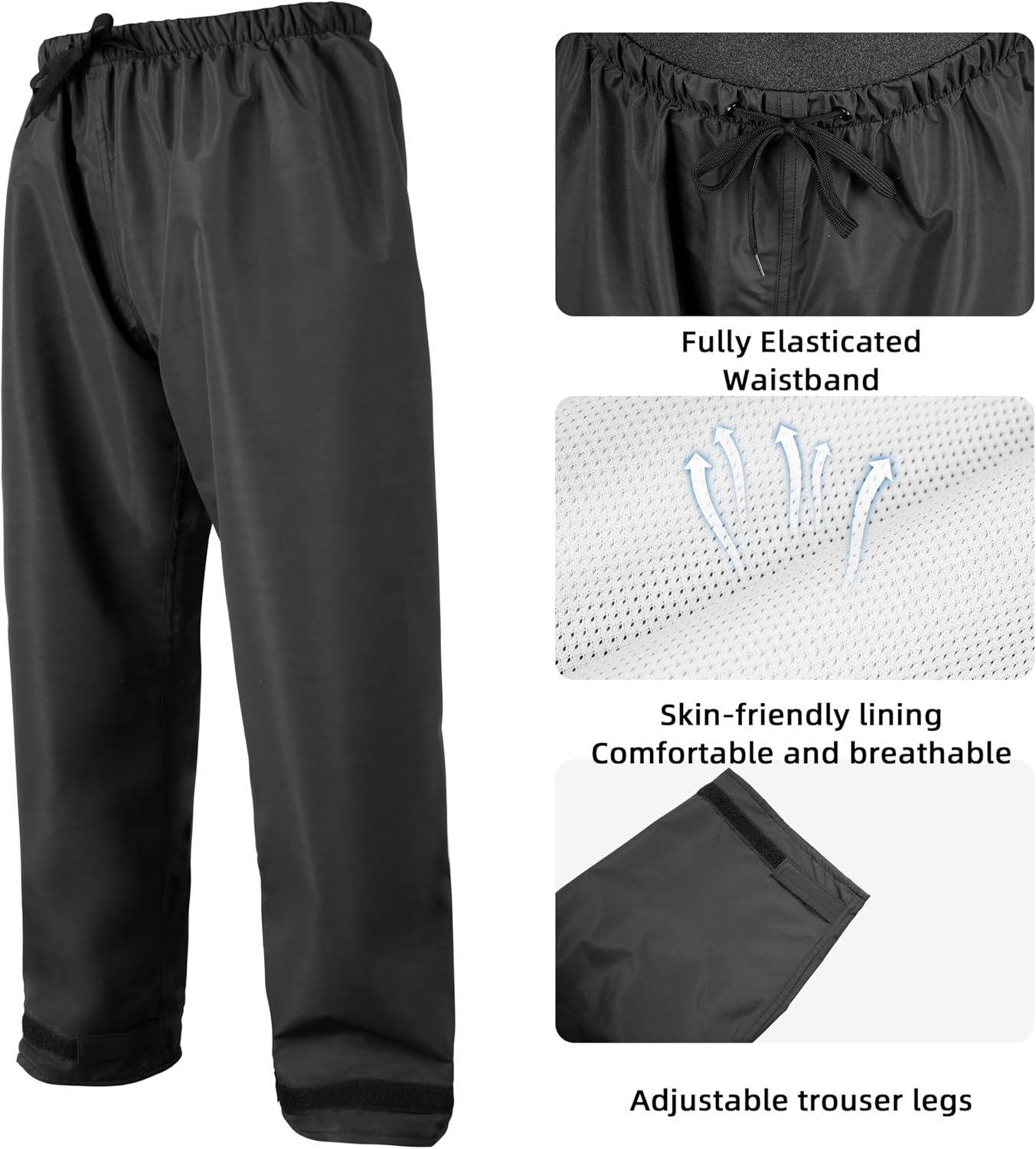Coralrain Rain Suit Safety Waterproof Rain Jacket and Trouser Suit Raincoat With Hood lining For Men Women Adults Breathable