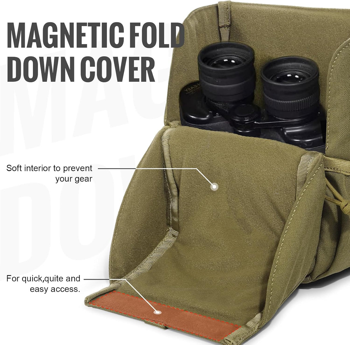 VISMIX Binocular Harness with Rain Cover for Hunting Hiking Shooting
